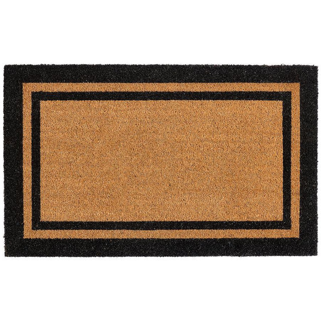 Double Frame Doormat, Black, 22" x 36"