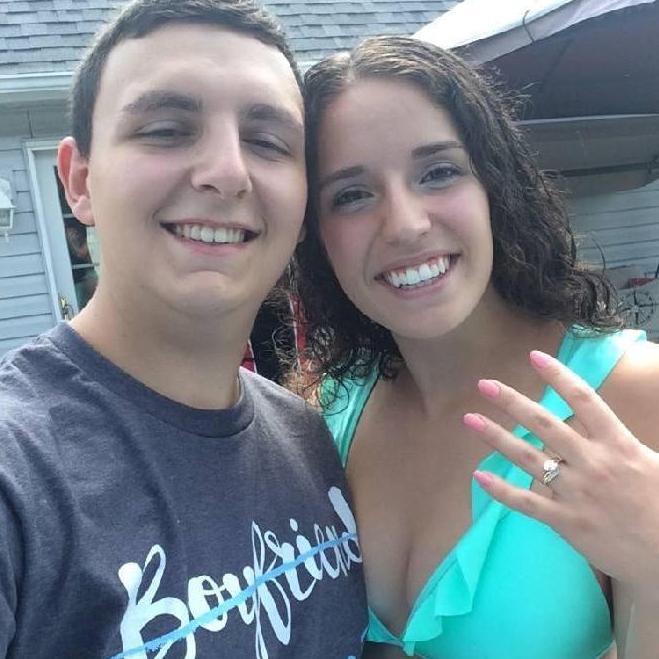 Our engagement pool party