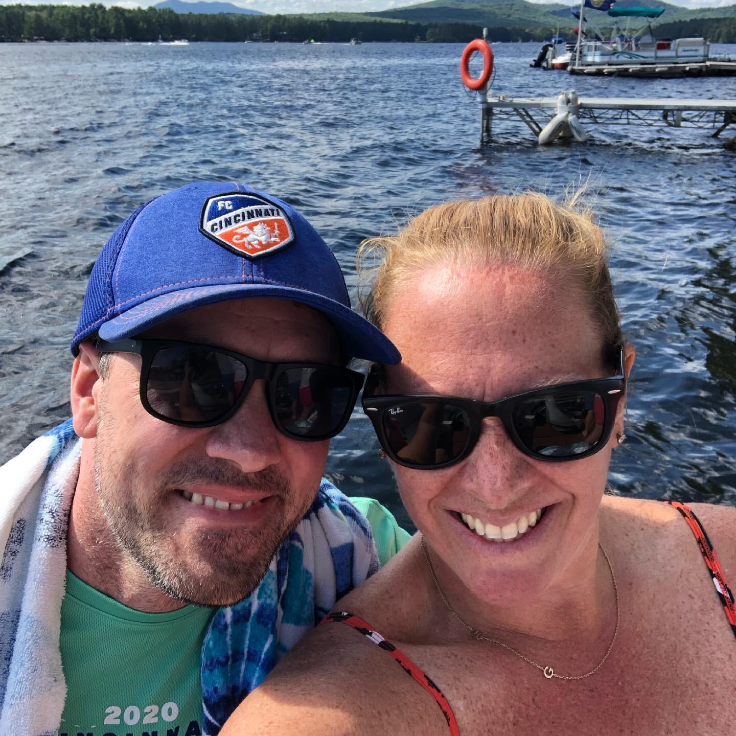 Fun with the Moores at their lake house in New Hampshire.