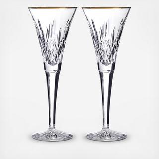 Lismore Champagne Toasting Flute, Set Of 2