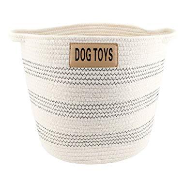 Midlee Dog Toy Rope Cotton Basket
