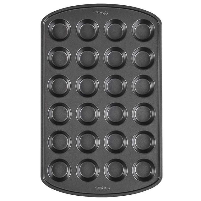 Wilton Perfect Results Premium Non-Stick Mini Muffin and Cupcake Pan, 24-Cup