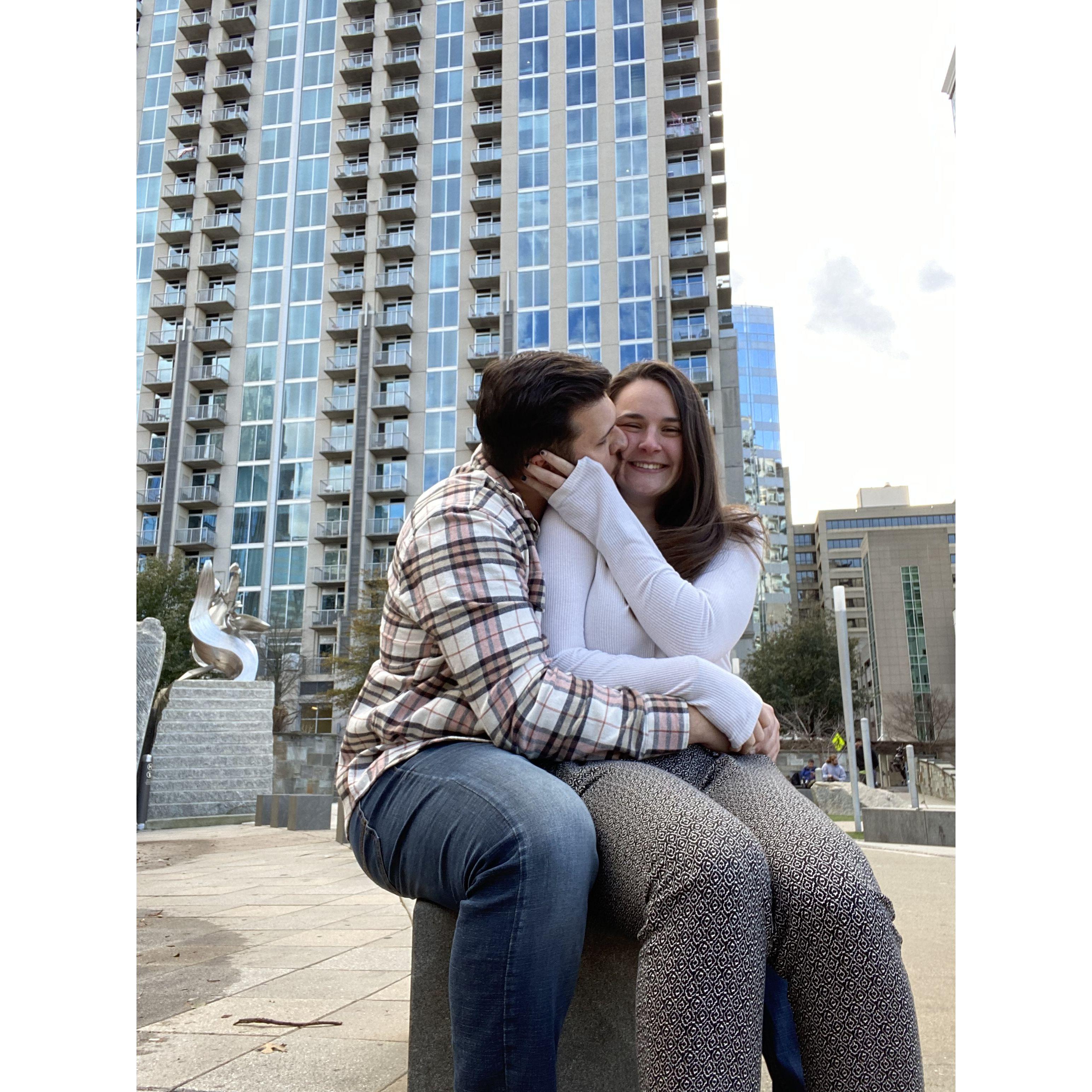 Ian flew to visit Cass in Charlotte right before she started her 3 month fieldwork rotation (long distance is a common theme with us)