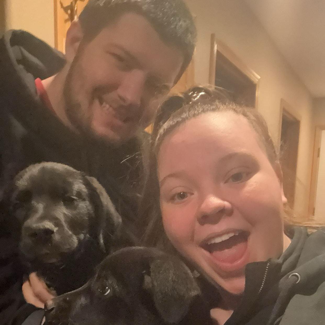 The puppy's meet again for the first time