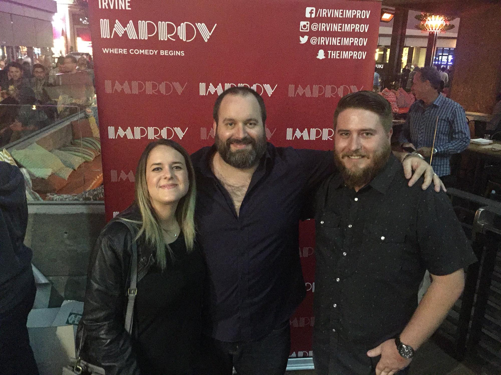 Meet-up with Tom Segura after seeing his comedy show at the Irvine Improv