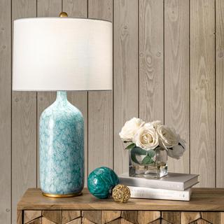 Penne Polyresin Vase Table Lamp