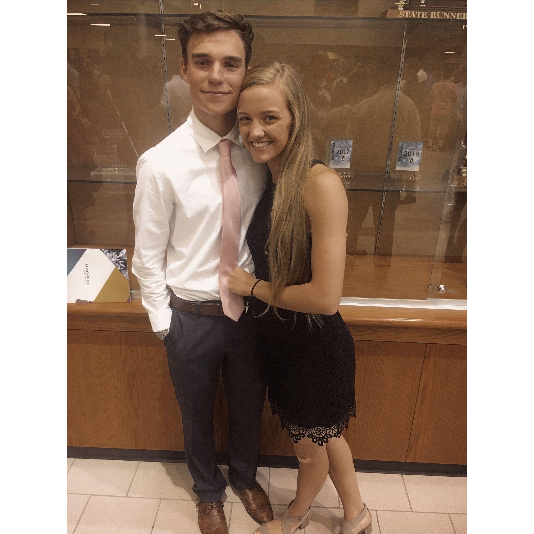 May 2018, The day after Tony asked me to be his girlfriend (he chased me to my car afterwards and asked if he could tell his parents)