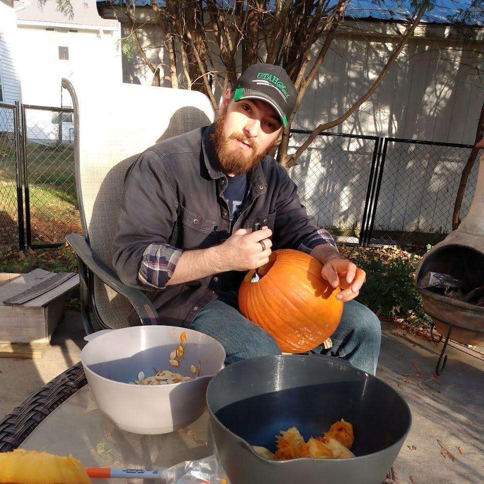 Carving pumpkins
