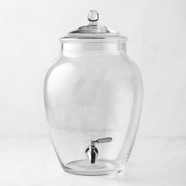 Round Glass Beverage Dispenser