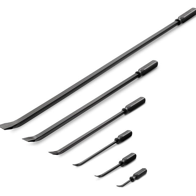 TEKTON Angled End Pry Bar Set, 6-Piece (8, 12, 17, 25, 36, 45 in.) | LSQ90506