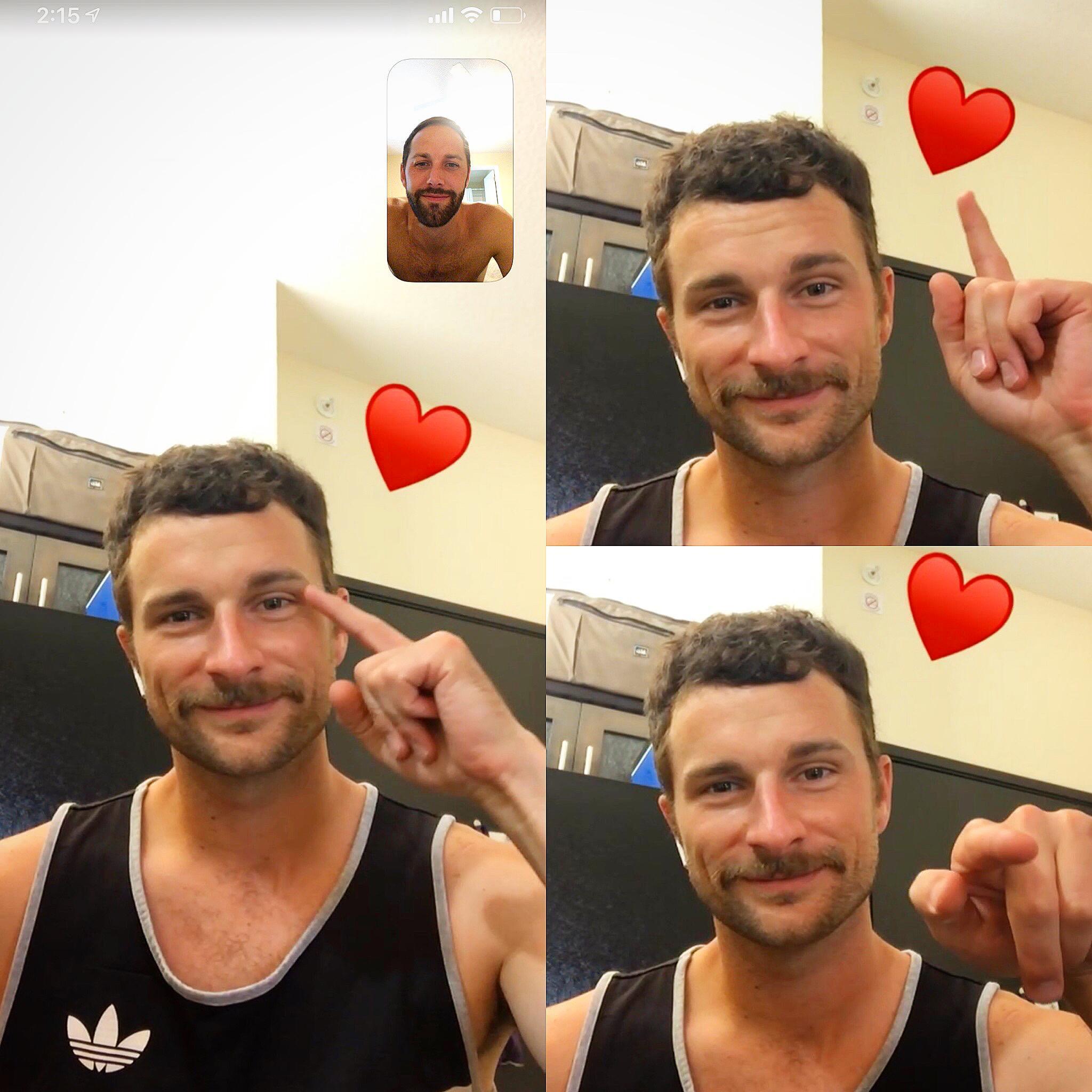 A year of long-distance dating and hours on FaceTime!