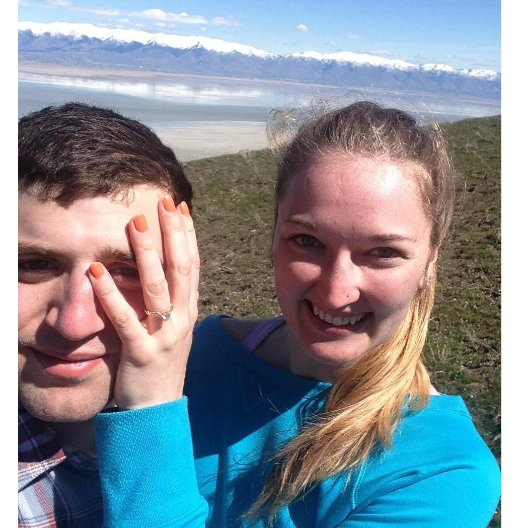 April 1st, 2017: 5 minutes after getting engaged - on April Fool's Day!