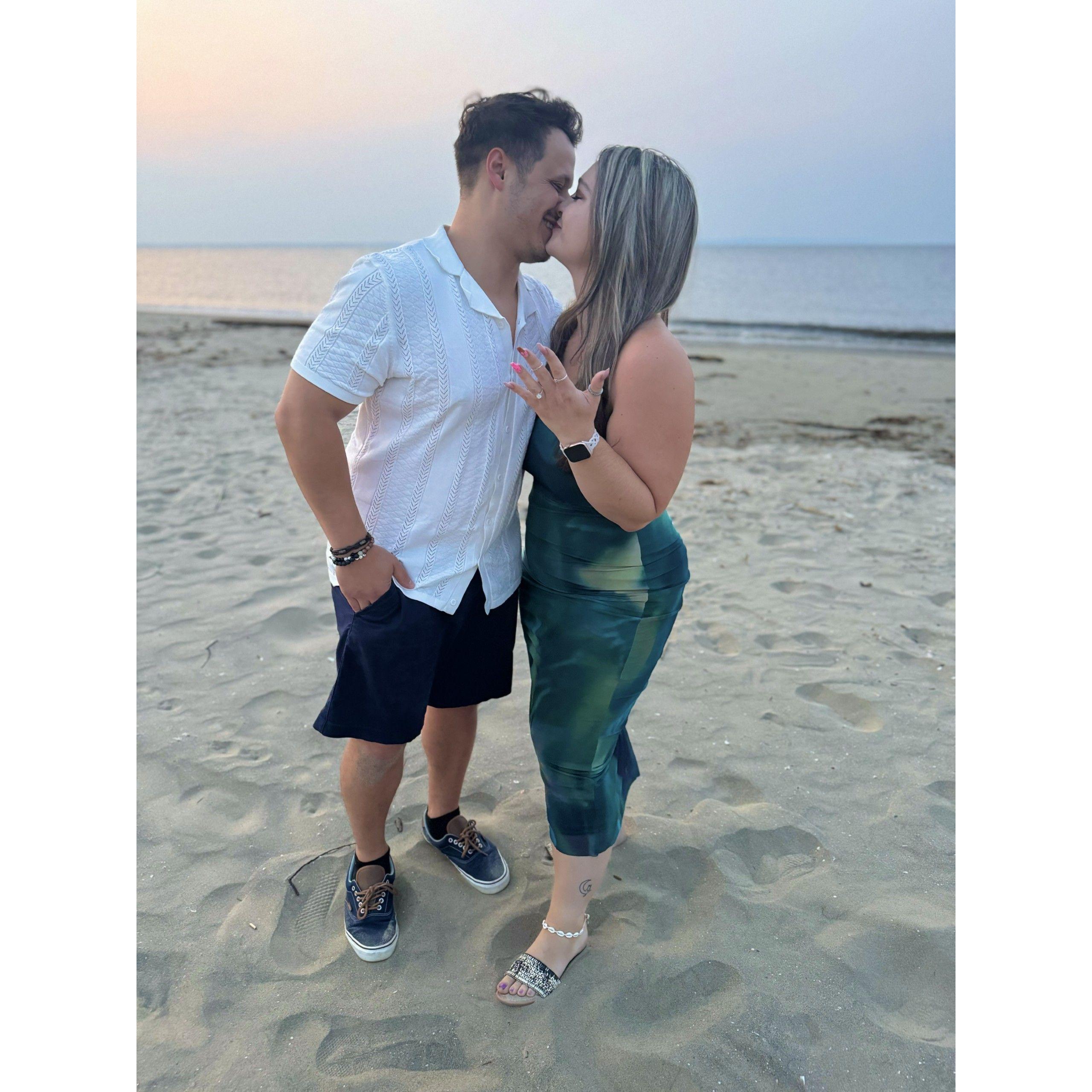 After Dan proposed!