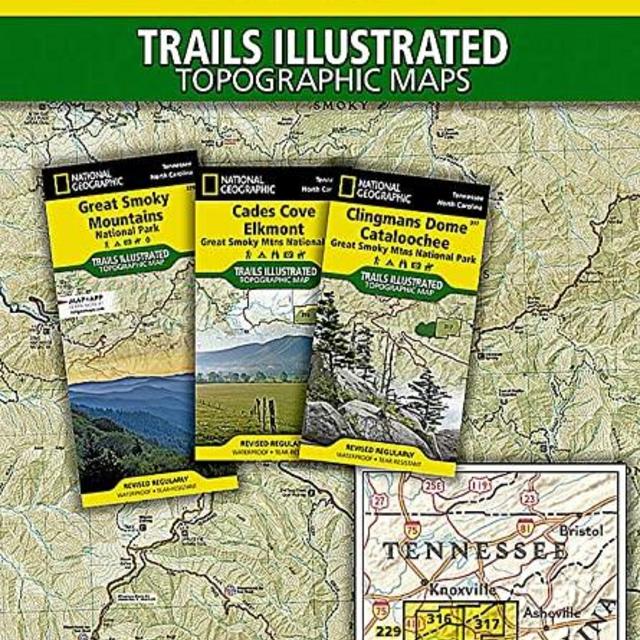 Great Smoky Mountains National Park [Map Pack Bundle] (National Geographic Trails Illustrated Map)