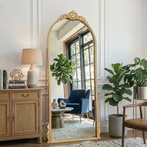 Gold Anqitue Full Length Floor Mirror