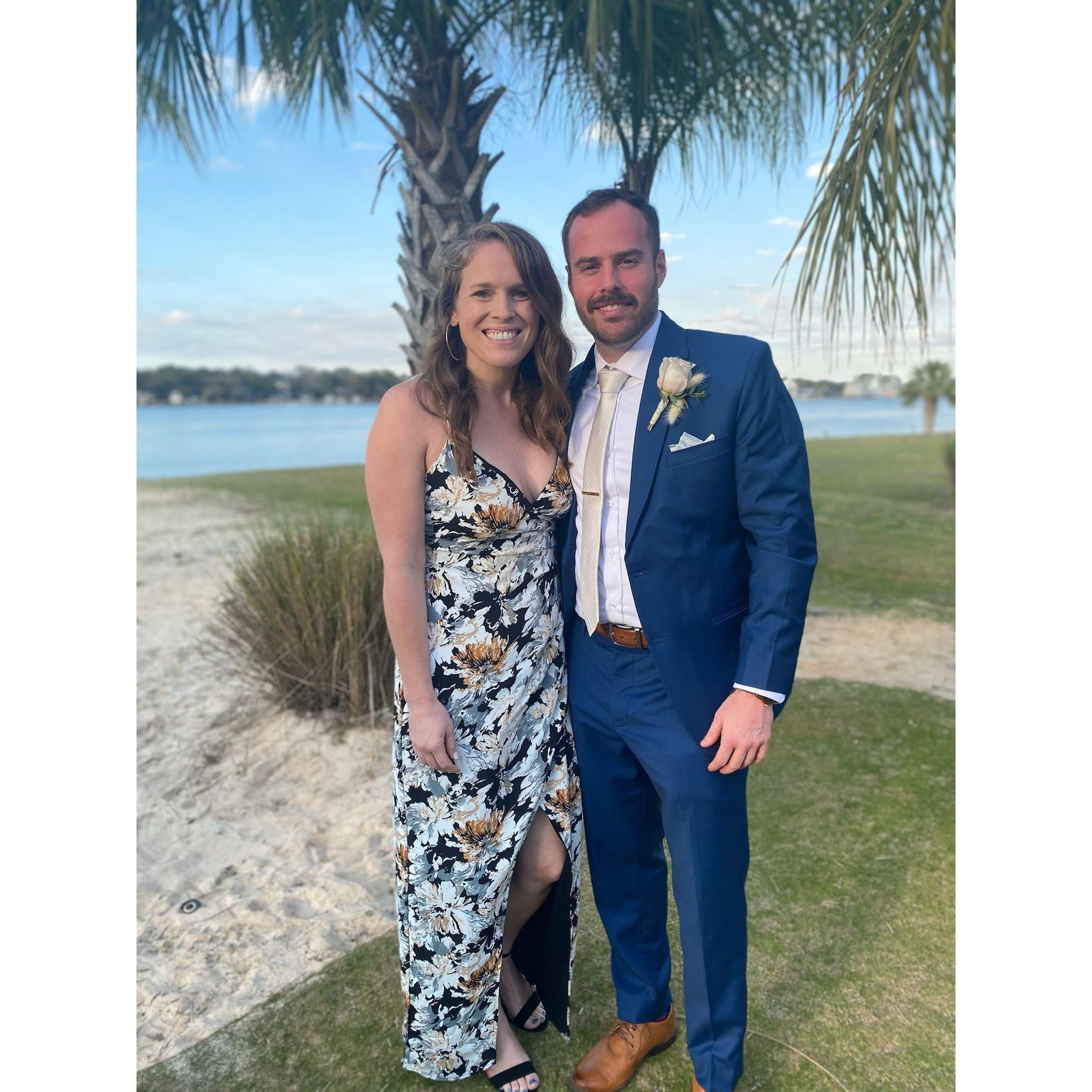 At a friend's wedding in Florida