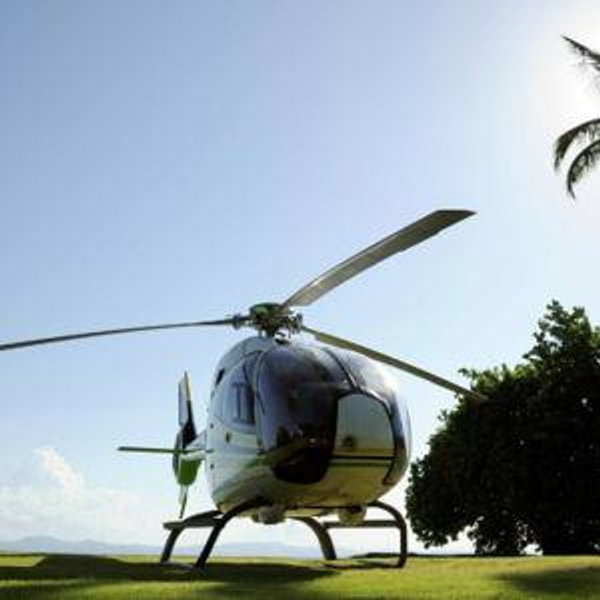 Helicopter Transfer on our Honeymoon