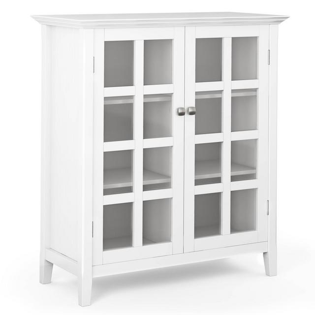 Normandy Solid Wood Medium Storage Cabinet White - WyndenHall