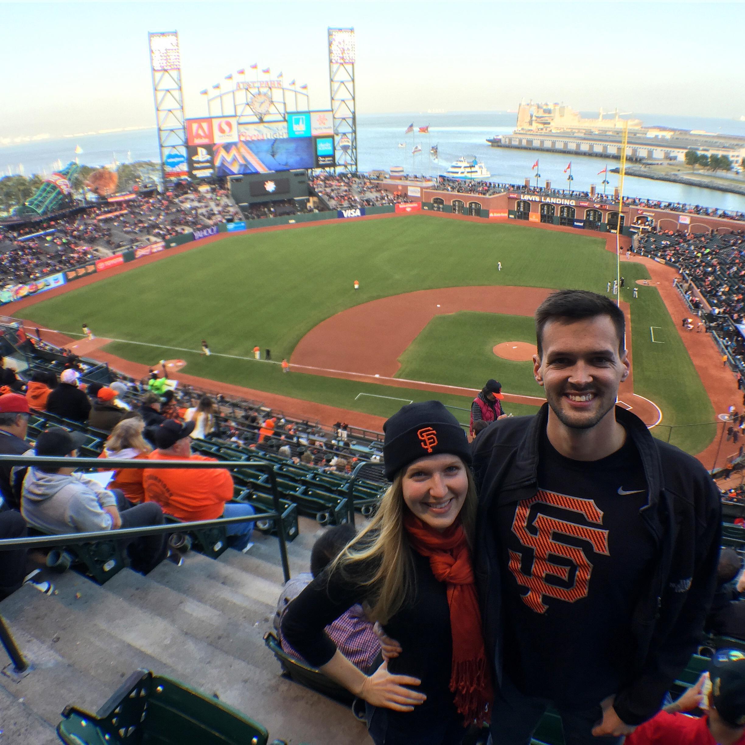 Living across from the ballpark means we get to enjoy many Giants baseball games. This is a frequently weeknight activity the we enjoy together.
