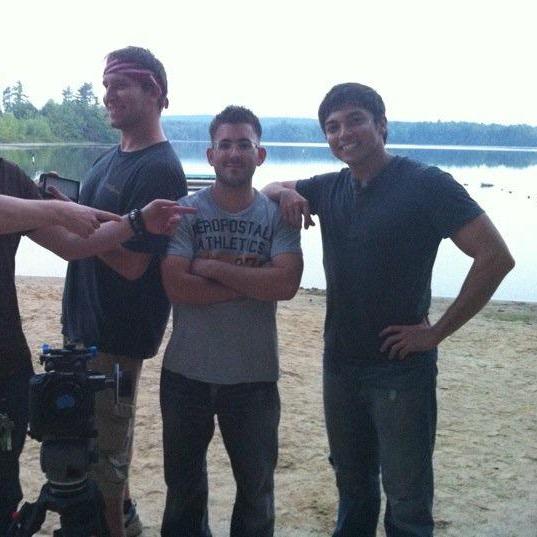 Grady on the set of The Clear - where we first met!