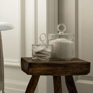 Small Glass Lidded Canister