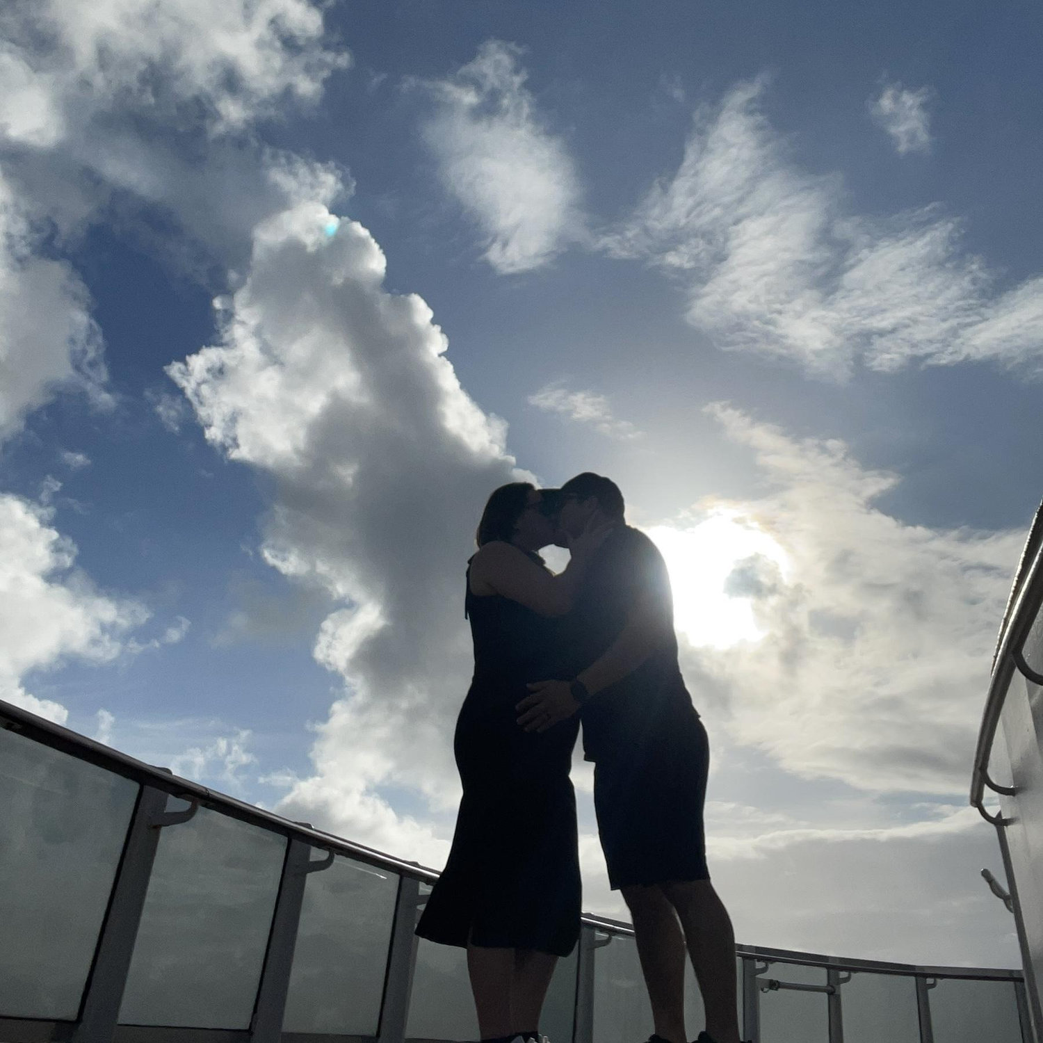 Forever starts with a kiss and a view like this