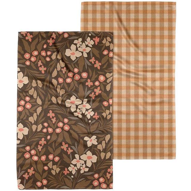 GEOMETRY Fall Kitchen Towels - Quick Dry Microfiber Cloth Fall Dish Towels for Kitchen Drying - Premium Quick Dry Towel (Autumn Bliss, 18" x 30" (2-Pack Set))
