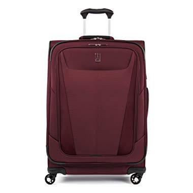Travelpro Maxlite 5 Lightweight Checked Medium 25" Expandable Softside Luggage Burgundy, 25-inch
