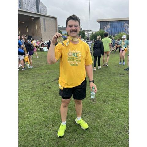 april 27, 2025 -- braeden ran a half marathon!