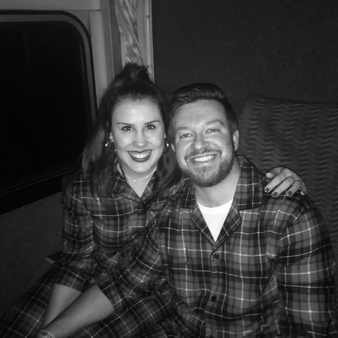 Entertaining our nephew, Elliott, on the Polar Express