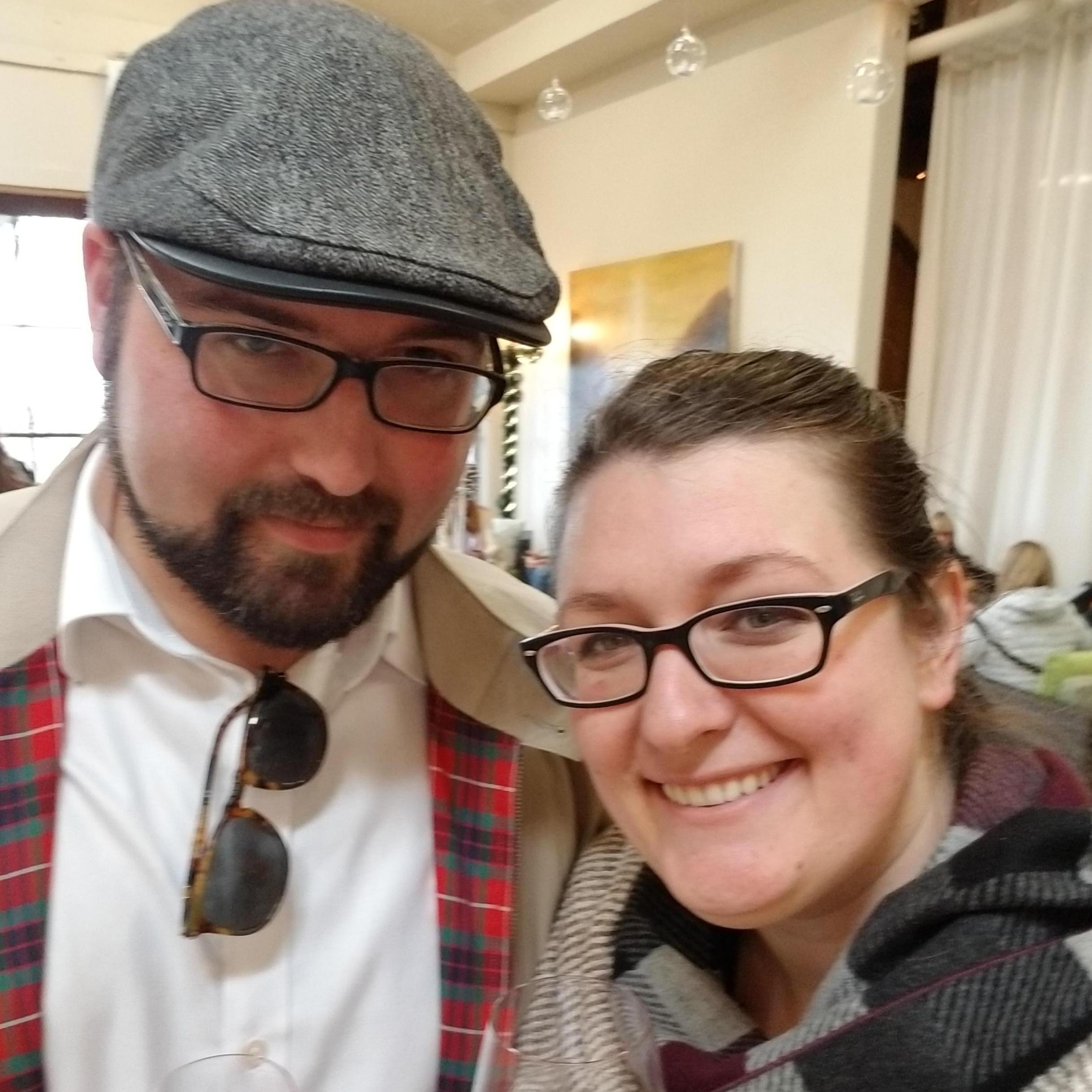 Looking sharp for a day of wine tasting!