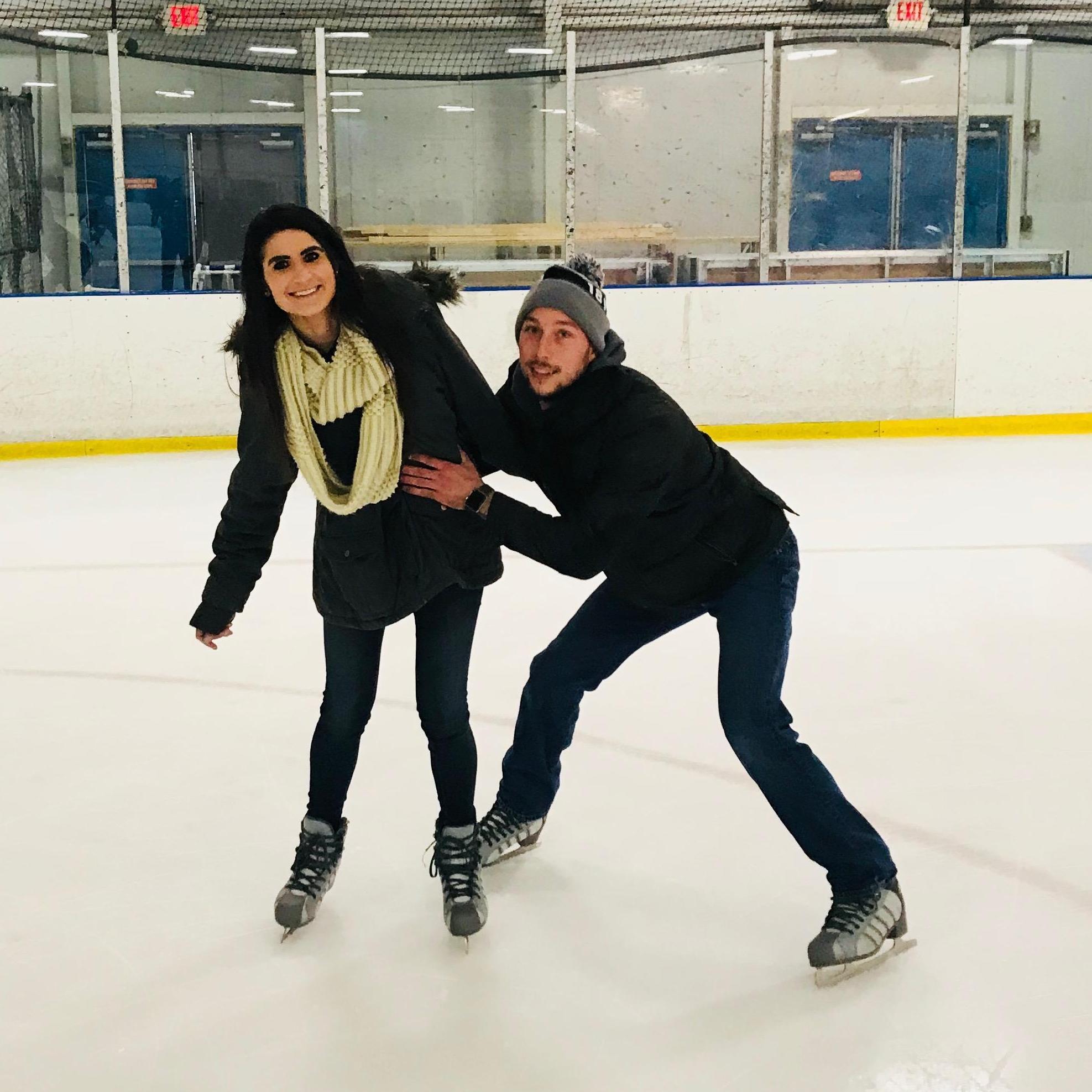 Our attempt at ice-skating..