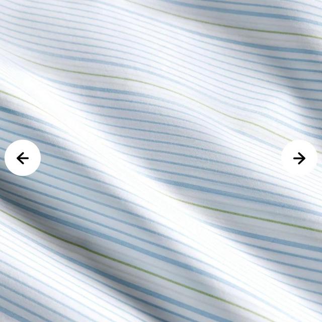 Classic Percale Core Sheet Set, King, Color: Stripe in Sky