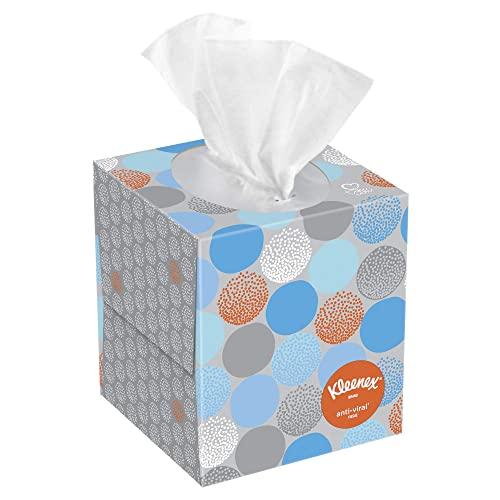 Kleenex Professional Facial Tissue Cube for Business (21286), White, 3 Boxes / Bundle
