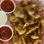 Try Rocky Mountain Oysters at the Carbon County Steakhouse ;)