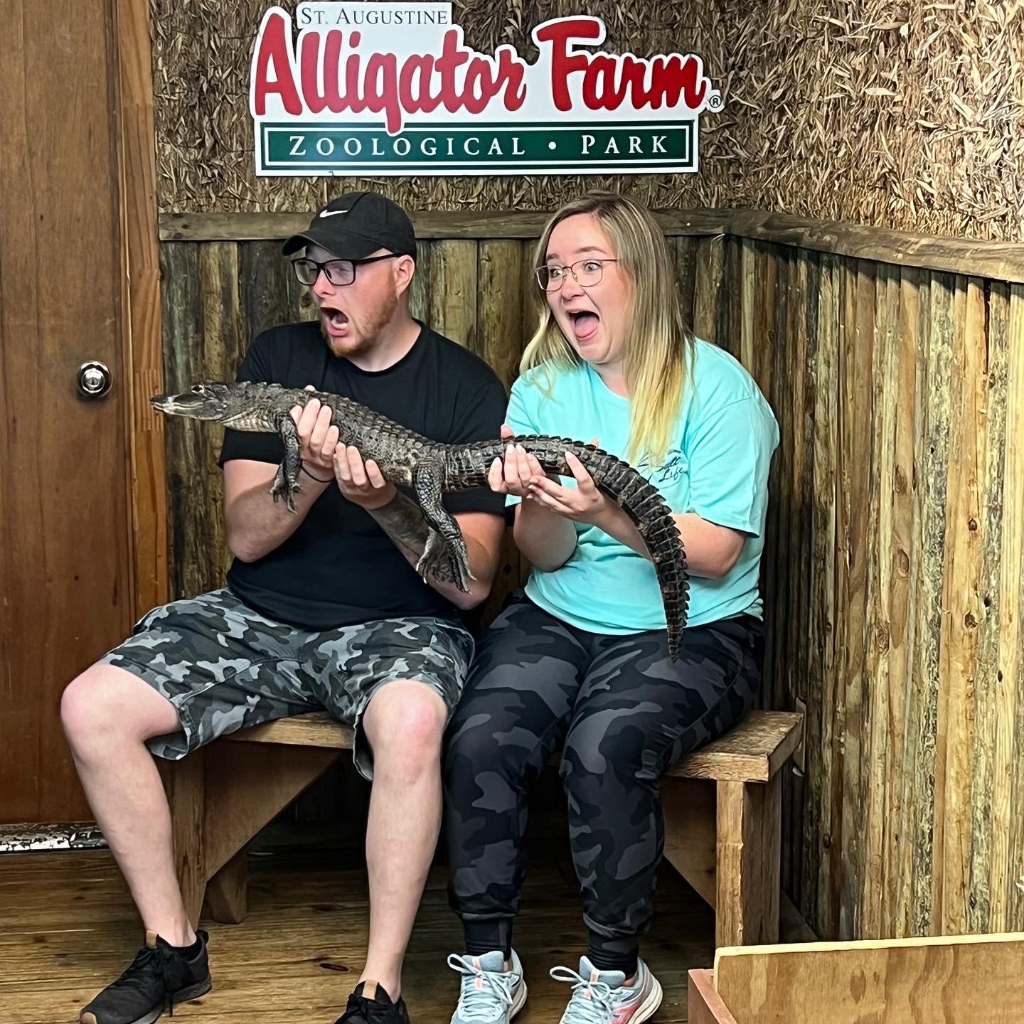 Erin facing her fears and Paulie looking like he was going to eat the gator!!