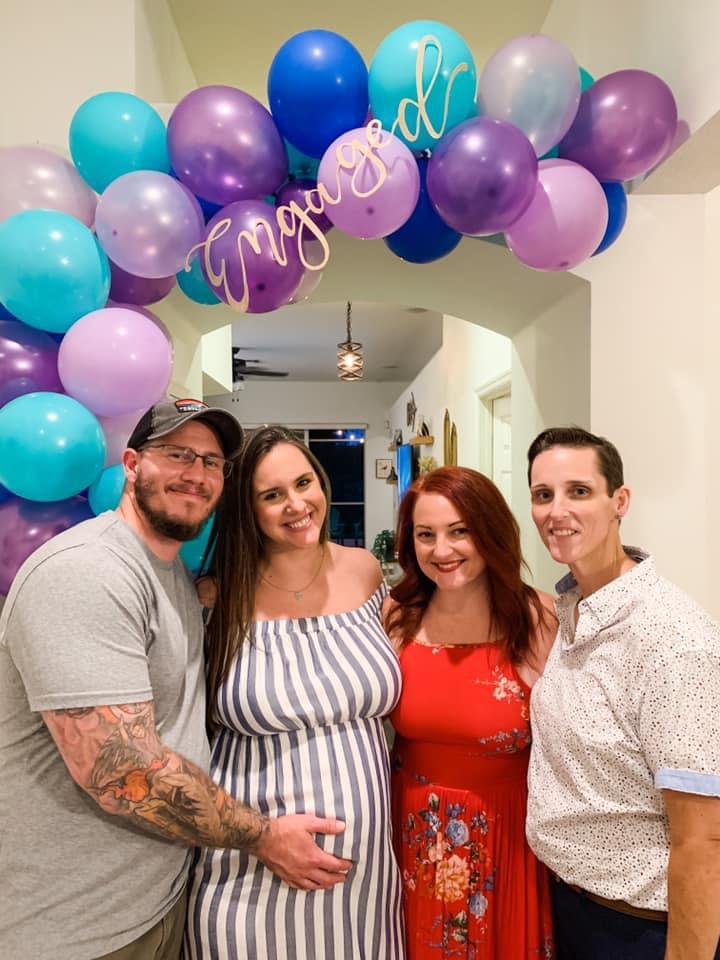 With MOH Megan, her husband Logan, and a growing baby Josephine in her belly 🧡