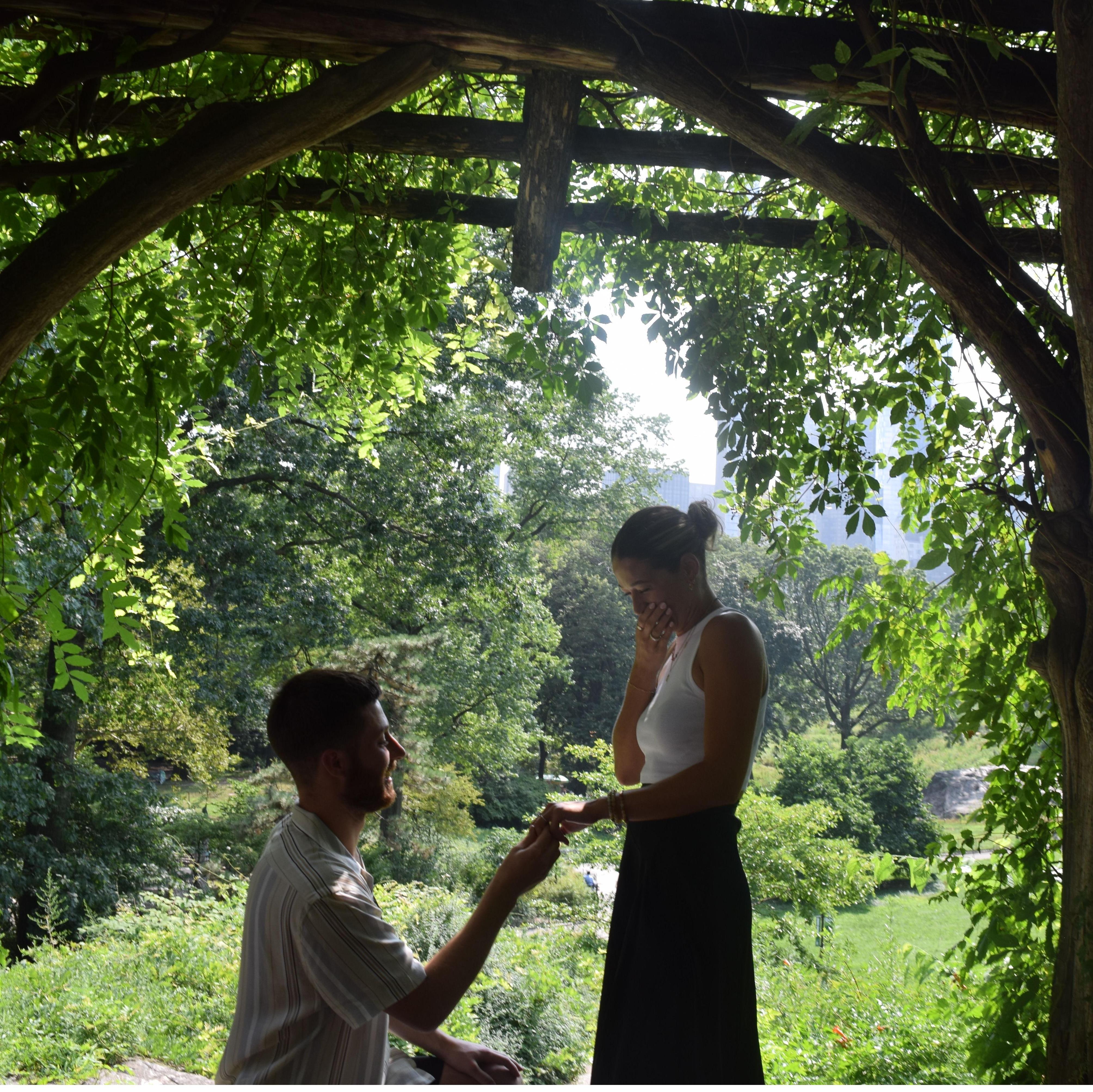 The moment she said yes!