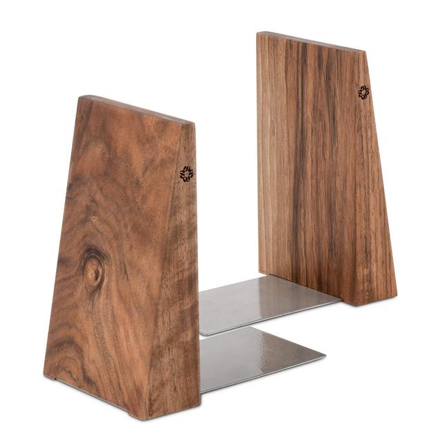 TILISMA Handmade Wooden Book Ends for Vinyl Records