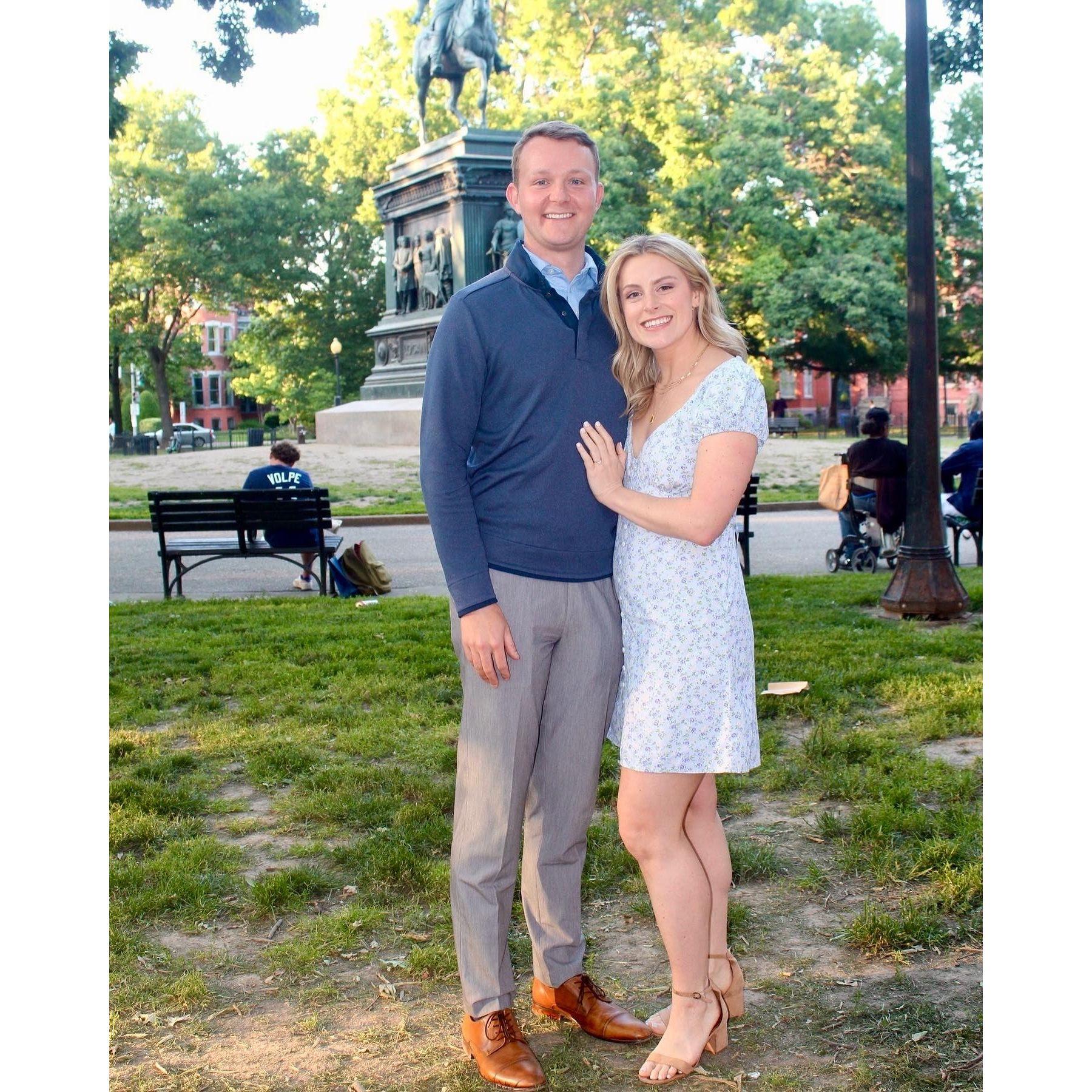 When Austin proposed in Logan Circle - May 2023