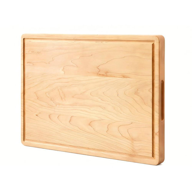 Vandroop Hard Maple Cutting Board for Kitchen 18”X12” – 1.1” Thick, Wood Cutting Boards with Invisible Inner Handle and Juice Groove