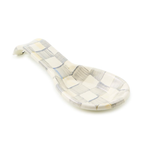 Mackenzie-Childs Sterling Check Spoon Rest