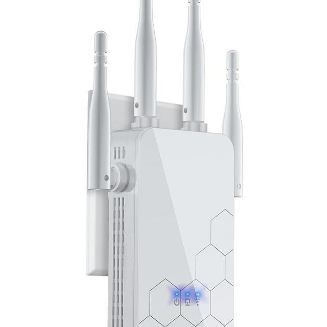 2025 Newest WiFi Extender Internet Booster, 10000 Sq.ft Long Range Repeater Wireless Routers Amplifier, Mesh Wi-Fi 80% Faster | Broader Than Ever, Support More Network Devices at Home, 1-Tap Setup