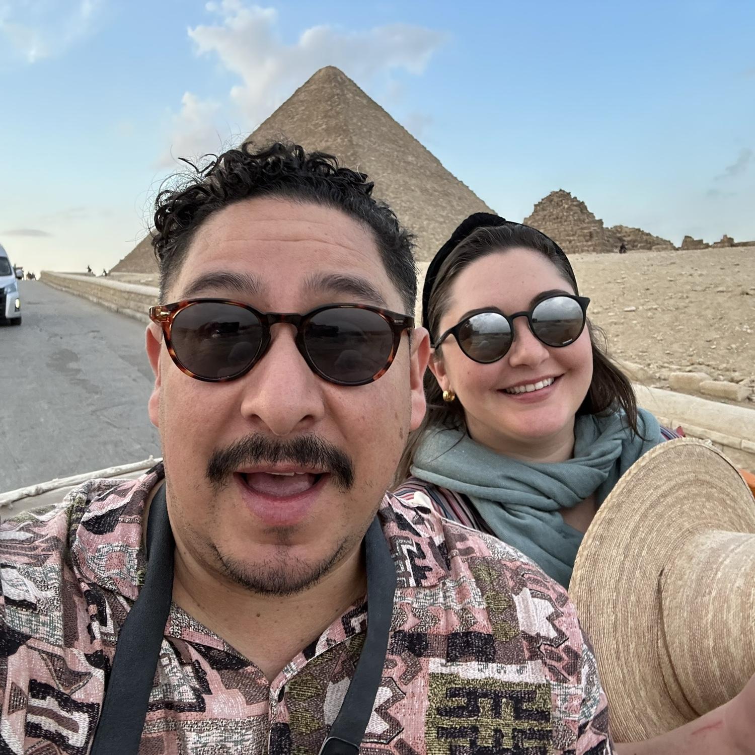 Giza plateau. When allison thought I would propose.