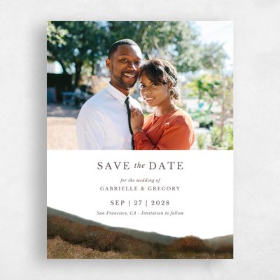 White Wedding Save the Date - Zaldia Photo