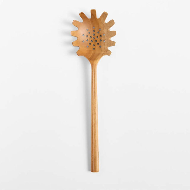 Crate & Barrel Teak Pasta Spoon