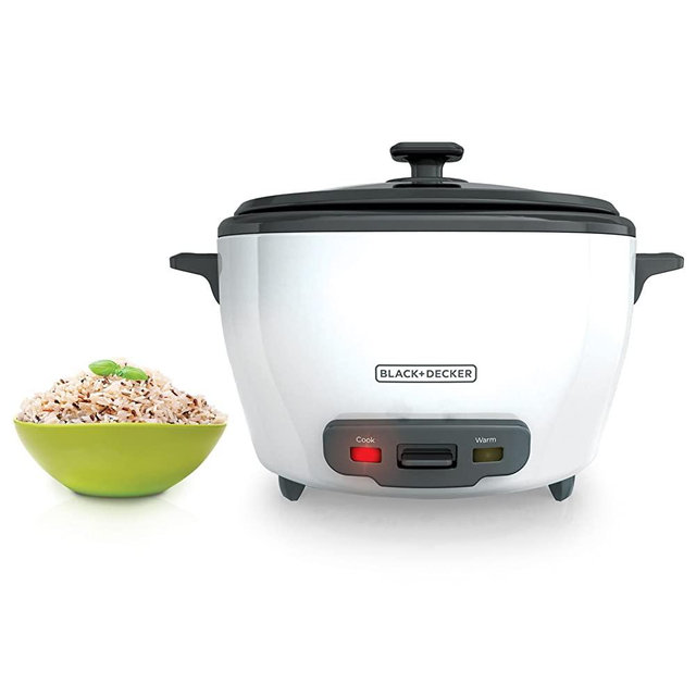 BLACK+DECKER White RC5280 28 Cup Rice Cooker