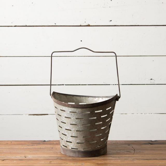 Metal Olive Bucket