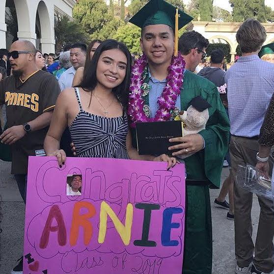 Arnold's High school Graduation.