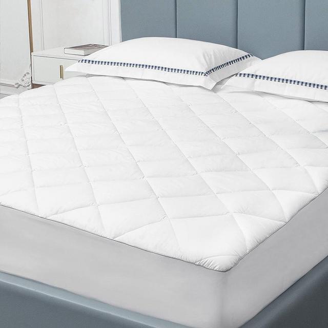 Sunflower California King Mattress Pad, Hypoallergenic Cotton Mattress Cover,18-22" Extra Deep Pocket Quilted Protector, Breathable&Noiseless